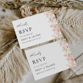 Wedding Roos RSVP Card Sjabloon