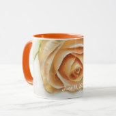 Wedding Rose Wedding Date Gift Mug Cup  Mok (Voorkant links)