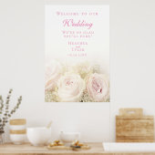 Wedding Rozen 24 x 36-inch welkomstbord Poster (Keuken)