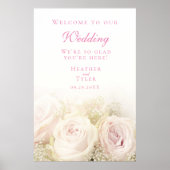Wedding Rozen 24 x 36-inch welkomstbord Poster (Voorkant)