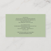 Wedding RSVP Botanische Waterverf Willow Krans Informatiekaartje (Achterkant)