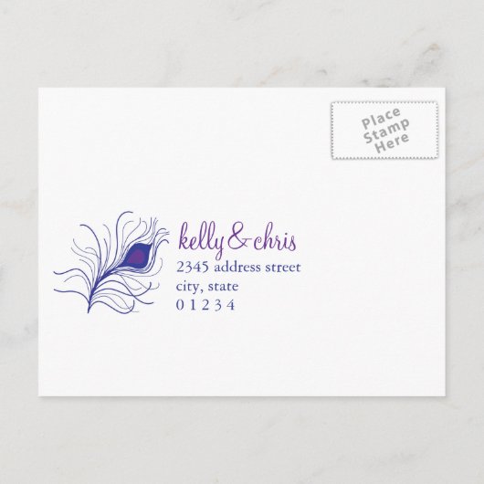 Wedding RSVP briefkaart (Achterkant)