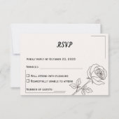 Wedding RSVP Card | Minimal Elegant Design (Voorkant)