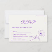 Wedding RSVP Card | Minimal Elegant Design (Voorkant)