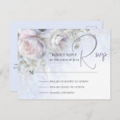 WEDDING RSVP CARD | Pastel Peonies  Briefkaart (Voorkant / Achterkant)