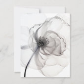 Wedding RSVP Card Soft Flowers Kaartje (Achterkant)