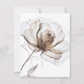 Wedding RSVP Card Soft Rose Flowers Kaartje (Achterkant)