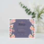 wedding rsvp cards uitnodiging briefkaart (Staand voorkant)