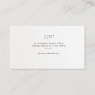 Wedding RSVP Enclosure Kaart