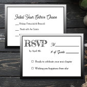  Wedding RSVP & Entrée Choices Kaart