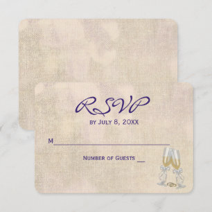 Wedding RSVP Floral Kaart