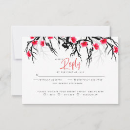 Wedding RSVP | Floral van de Japanse bloesems