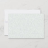 Wedding RSVP | Groene botanische grijze Jade Kaartje (Achterkant)