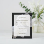 Wedding RSVP Invitation Kaart - Orchideeën (Staand voorkant)