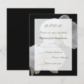 Wedding RSVP Invitation Kaart - Orchideeën (Voorkant / Achterkant)