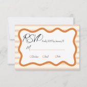 Wedding RSVP Kaart Daffodil (Voorkant)