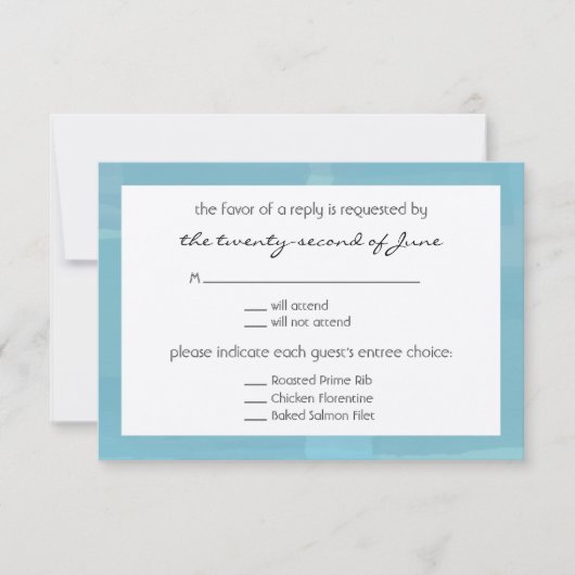Wedding RSVP Kaartje (Voorkant)