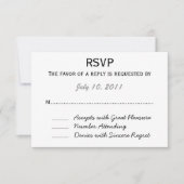 Wedding RSVP Kaartje (Voorkant)