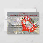 Wedding RSVP Las Vegas Valentijn Kaartje (Voorkant)