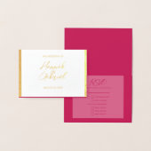 Wedding RSVP Response Folie Kaart (Display)