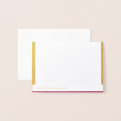 Wedding RSVP Response Folie Kaart (Met envelop)