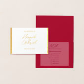 Wedding RSVP Response Folie Kaart (Display)
