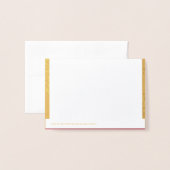 Wedding RSVP Response Folie Kaart (Met envelop)