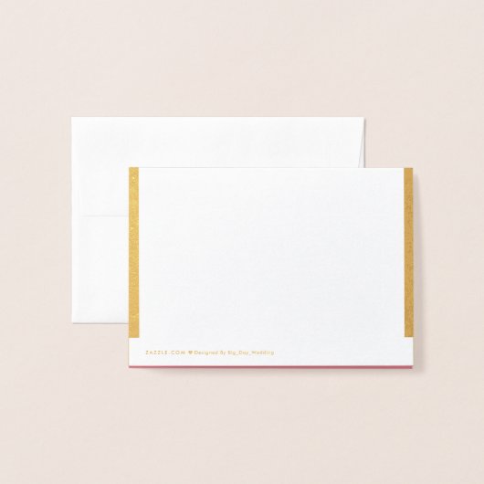 Wedding RSVP Response Folie Kaart (Met envelop)