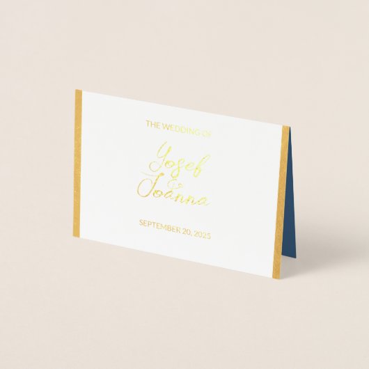 Wedding RSVP Response Folie Kaart (Voorkant)