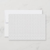Wedding RSVP Response Kaart // Chevron (Achterkant)