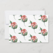 WEDDING RSVP Roze Magnolia (Achterkant)