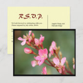Wedding RSVP Uitnodiging Briefkaart (Voorkant / Achterkant)