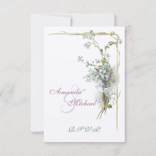 Wedding RSVP vergeet me de noten (Voorkant)