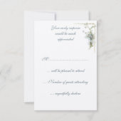 Wedding RSVP vergeet me de noten (Achterkant)