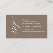 Wedding RSVP via Text Message or Email, Reminder Informatiekaartje (Voorkant)
