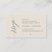 Wedding RSVP via Text Message or Email, Reminder Informatiekaartje (Voorkant)