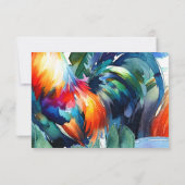 Wedding RSVP voor Key West Florida Kaartje (Achterkant)