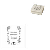 Wedding Rubber Stamp Blue Sapphire Bells Rubberstempel (Gestempeld)