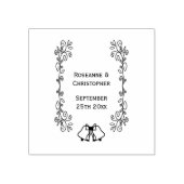 Wedding Rubber Stamp Blue Sapphire Bells Rubberstempel (Afrduk)