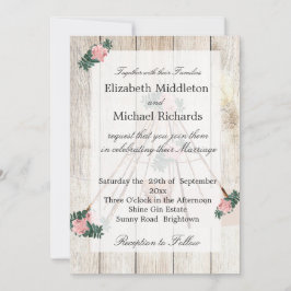 Wedding Rustic Boho Chic Teepee Kaart