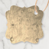 Wedding Rustic Chic Cool Classy Hartelijk dank Bedankjes Labels (Achterkant)