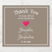 Wedding Rustic Chic Specialized Stylish Cool Bier Etiket (Enkel label)