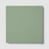 Wedding Sage Green Elegant gastenboek (Achterkant)
