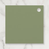 Wedding Sage Green White Bedankt Bedankjes Labels (Achterkant)