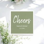 Wedding Sage Green White Cheers Servet