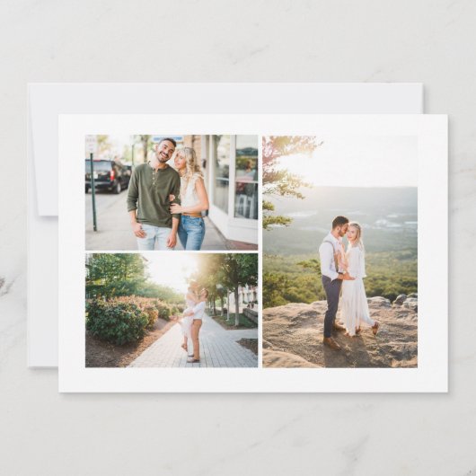 Wedding Save the Date 4 Photo Kaart (Achterkant)