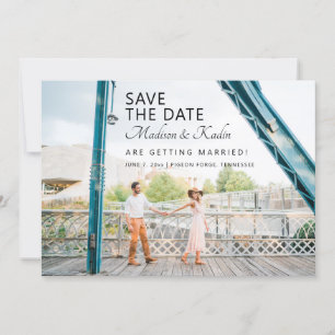 Wedding Save the Date 4 Photo Kaart