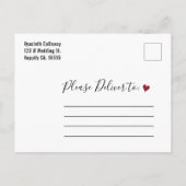 Wedding Save the Date August 2019 Calendar Photo Uitnodiging Briefkaart (Achterkant)