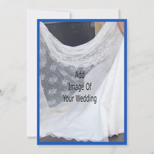 Wedding Save The Date Blue Sapphire Bells (Achterkant)