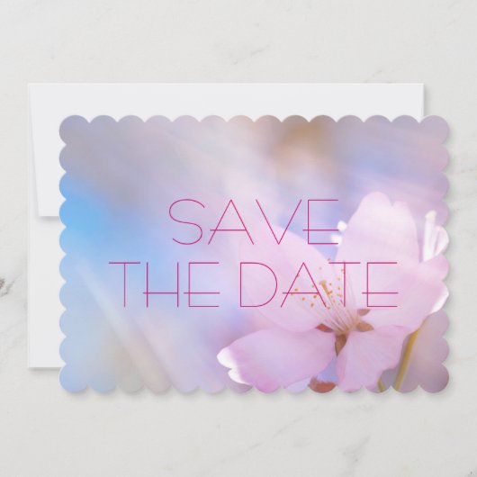 Wedding Save the Date Cherry Blossom (Voorkant)